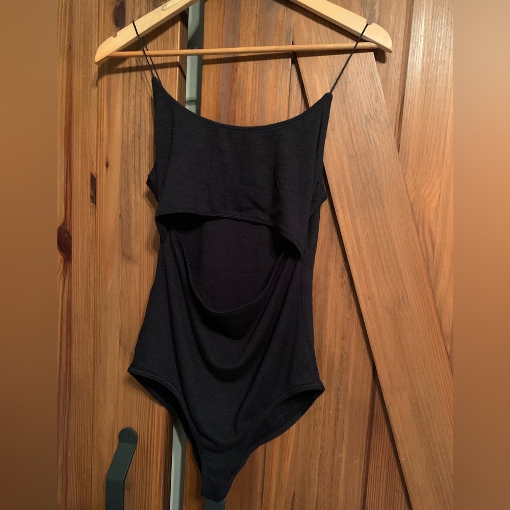 Like New - Wilfred Black Cutout Bodysuit